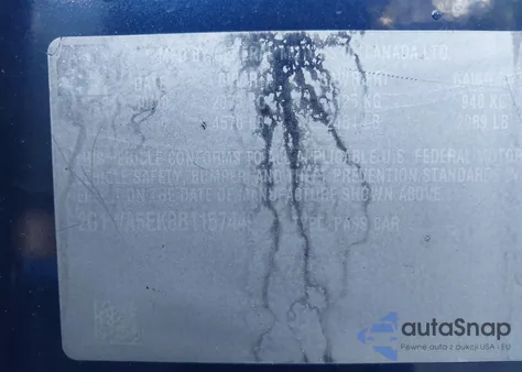 2011 Chevrolet Impala Ls from USA, damaged, VIN 2G1WA5EK8B1157449